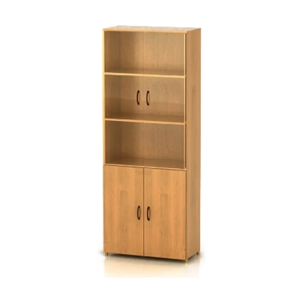 КФ14 Шкаф высокий со стеклом (740х390х2002) (ШФ14+ДФ11*2+ФС01*2+ДФ13*2) Фея (КФ14) — арт. MONOLIT-P-D3245A03C0C7