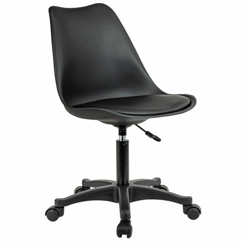 Кресло стул BRABIX "Eames MG-310 PL", пластик черный, экокожа черная, 532927 Кресло стул BRABIX "Eames MG-310 PL", пластик черный, экокожа черная, 532927 — арт. SAMSON-532927