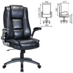 Кресло BRABIX PREMIUM "Paradigm EX-556", пружинный блок, рециклированная кожа, черное, 532976 — арт. SAMSON-532976