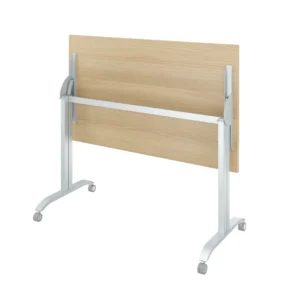 Стол на колёсах, на м/к с откидной столешницей (1200х700х760) (MON.СМ.КБ+MON.СМ.Т-1200+ДБ51_2) Дублин металл (ДР50) — арт. MONOLIT-P-C4F85D7F0C9D