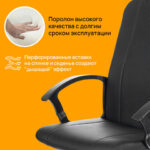 Кресло офисное BRABIX "Simple EX-521", компактная упаковка, экокожа, черное, 532103 — арт. SAMSON-532103
