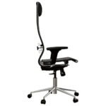 Кресло МЕТТА "ErgoLife" 10 B1-104D, хром, синхромеханизм, 2D-подлокотники, прочная сетка, черное — арт. SAMSON-532993