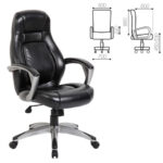 Кресло офисное BRABIX PREMIUM "Turbo EX-569", экокожа, спортивный дизайн, черное, 531014 — арт. SAMSON-531014