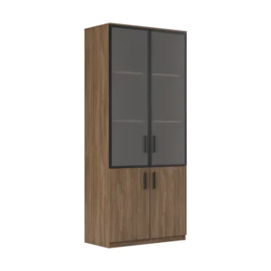 Шкаф для бумаг со стеклом Асти (Asti) 90 × 45 × 205.6 см — арт. AST33950004