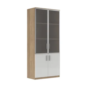 Шкаф для бумаг со стеклом Асти (Asti) 90 × 45 × 205.6 см — арт. AST33951021