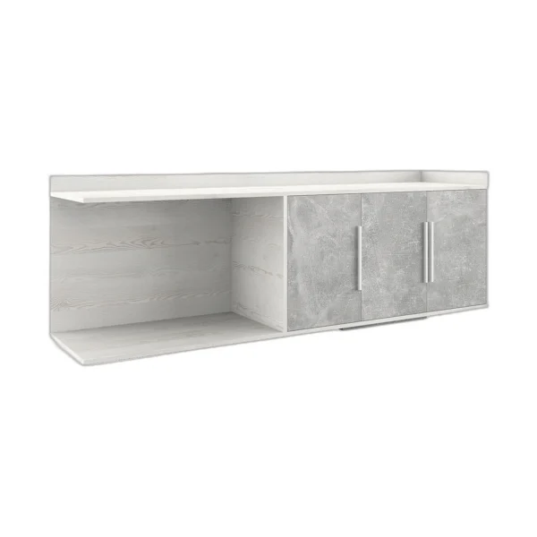 Тумба приставная большая Бетон (B-tone) 183 × 45 × 64 см