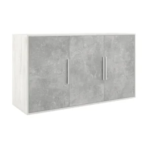 Креденция 3 двери Бетон (B-tone) 138.6 × 45 × 78 см — арт. BTN36140331
