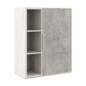 Шкаф средний с вертикальной нишей Бетон (B-tone) 93.5 × 45 × 115.7 см — арт. BTN36151031