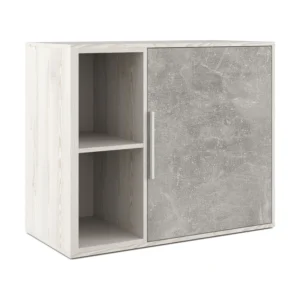 Шкаф низкий с вертикальной нишей Бетон (B-tone) 93.5 × 45 × 78 см — арт. BTN36151231