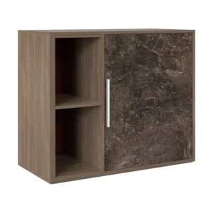 Шкаф низкий с вертикальной нишей Бетон (B-tone) 93.5 × 45 × 78 см — арт. BTN36151242