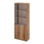 Шкаф 3 отрк. Полки 700х338х1845 (КЦ14+КЦ17*2) Канцлер (КЦ26) — арт. MONOLIT-P-04813429704B