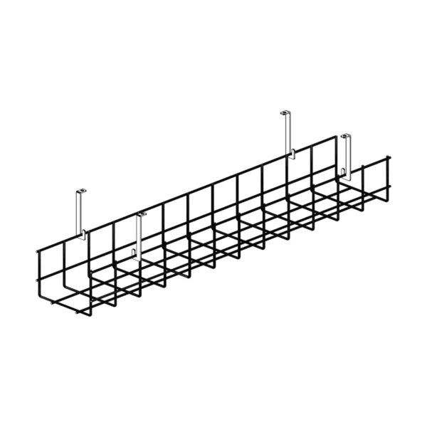 Лоток сетчатый узкий на стол 120 см Кабель-менеджмент 100 × 13 × 8.4 см — арт. CBM33612005