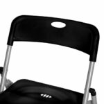 Стул складной BRABIX "Golf Lite CF-017", серебристый каркас, пластик чёрный, 532895 — арт. SAMSON-532895
