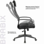 Кресло офисное BRABIX PREMIUM "Stalker EX-608 PL", ткань-сетка/кожзам, черное, 532090 — арт. SAMSON-532090
