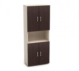 К4 Канц Шкаф высокий одна открполка (700х350х1830) (ШК31+ДК32х4) (К4-кан) — арт. К4