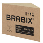 Кресло стул BRABIX "Eames MG-310 CH", хром, пластик белый, экокожа белая, 532923 — арт. SAMSON-532923