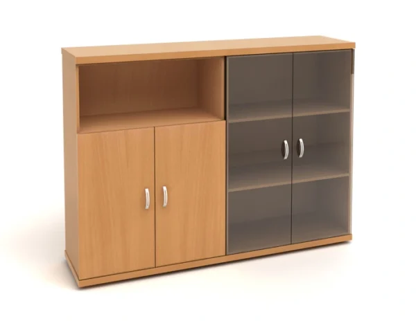 КЭ102 Шкаф низкий (КЭ19*2+КЭ31+КЭ22*2+БСКТ410*2+ФС03*2) (1704*424*1274) Эталон (КЭ102) — арт. MONOLIT-P-7C28F5FA8A80