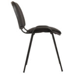 Стул для персонала и посетителей "ИЗО", черный каркас, кожзаменитель черный, Z-11 — арт. SAMSON-530075