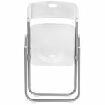 Стул складной BRABIX "Golf Lite CF-017", серебристый каркас, пластик белый, 532896 — арт. SAMSON-532896