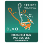 Кресло офисное МЕТТА "SAMURAI" Lux, экокожа, регулируемое сиденье, черное — арт. SAMSON-532484