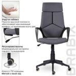 Кресло офисное BRABIX PREMIUM "Prime EX-515", ткань, серое, 532548 — арт. SAMSON-532548