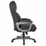 Кресло BRABIX PREMIUM "Regal EX-557", НАГРУЗКА до 150 кг, пружинный блок, экокожа, черный, 532945 — арт. SAMSON-532945