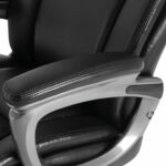 Кресло офисное BRABIX PREMIUM "Solid HD-005", НАГРУЗКА до 180 кг, рециклированная кожа, черное, 531941 — арт. SAMSON-531941