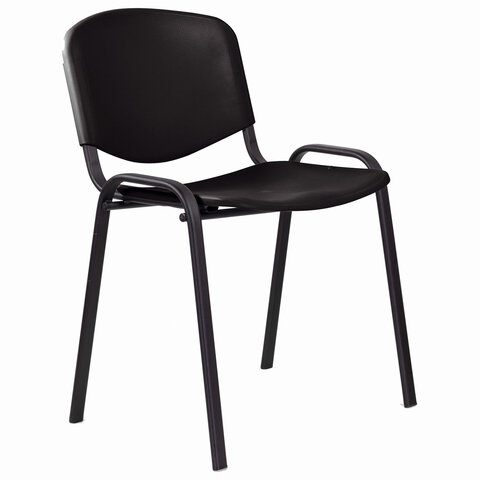 Стул STAFF "Iso Plast CF-009", черный каркас, пластик черный, 532569 — арт. SAMSON-532569