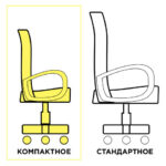 Кресло компактное BRABIX "Smart MG-313", без подлокотников, черное, 531843 — арт. SAMSON-531843