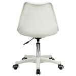 Кресло стул BRABIX "Eames MG-310 PL", пластик белый, экокожа белая, 532926 — арт. SAMSON-532926