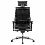 Кресло МЕТТА "Move" B2-10D, 2D-спинка, 3D-подголовник, 4D-подлокотники, экокожа, черное — арт. SAMSON-533002