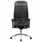 Кресло МЕТТА "ErgoLife" 10 B1-117D, хром, синхромеханизм, 2D-подлокотники, экокожа, черное — арт. SAMSON-532994