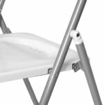 Стул складной BRABIX "Golf Lite CF-017", серебристый каркас, пластик белый, 532896 — арт. SAMSON-532896