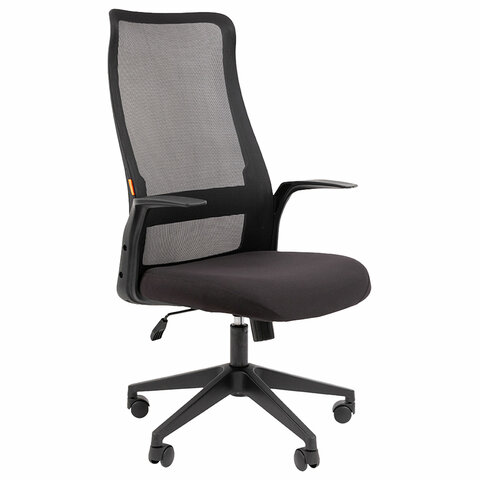 Кресло офисное Chairman CH 573, сетка/ткань, черное, 7134740 — арт. SAMSON-533220