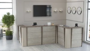 Стойка ресепшен Нью лайн (New Line) 120.4 × 35.4 × 123.5 см — арт. NLN36390303