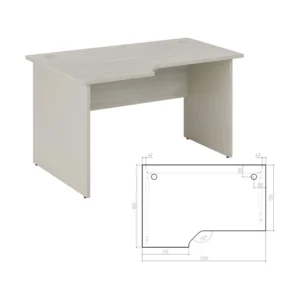 Стол эргономичный левый Нью лайн (New Line) 135 × 90 × 75 см — арт. NLN36315321