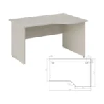 Стол эргономичный правый Нью лайн (New Line) 135 × 90 × 75 см — арт. NLN36315421