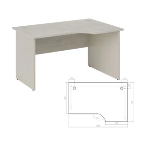 Стол эргономичный правый Нью лайн (New Line) 135 × 90 × 75 см — арт. NLN36315421