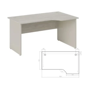 Стол эргономичный правый Нью лайн (New Line) 150 × 90 × 75 см — арт. NLN36315621
