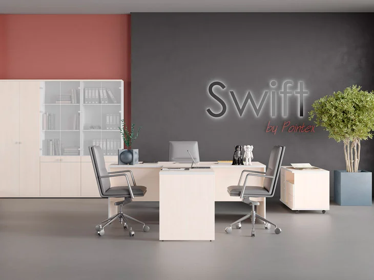 Серия офисной мебели Свифт (Swift) в рабочей зоне офиса — вариант 13