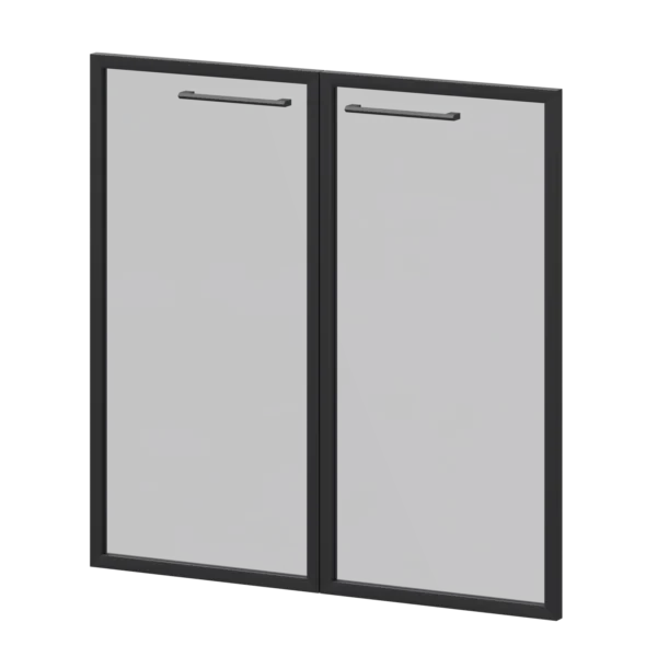 Фасады рамочные стеклянные Кортез (KZF-28RS(Ч)) 78.4 × 2 × 78 см — арт. SIMFI-35029