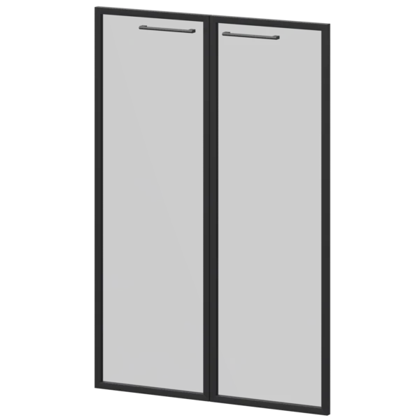 Фасады рамочные стеклянные Кортез (KZF-38RS(Ч)) 78.4 × 2 × 115.8 см — арт. SIMFI-35073