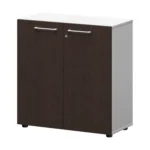 Шкаф низкий закрытый Кортез (СМШ28F(Б)) 79.2 × 38 × 81.1 см