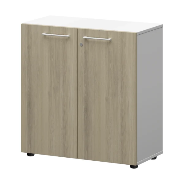 Шкаф низкий закрытый Кортез (СМШ28F(Б)) 79.2 × 38 × 81.1 см