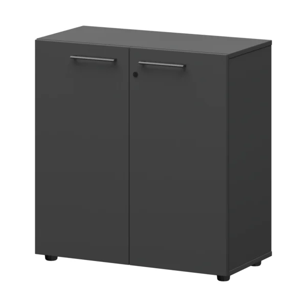 Шкаф низкий закрытый Кортез (СМШ28F(Ч)) 79.2 × 38 × 81.1 см