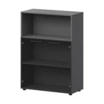 Шкаф средний с нишей со стеклом Кортез (СМШ38.28S) 79.2 × 38 × 119 см