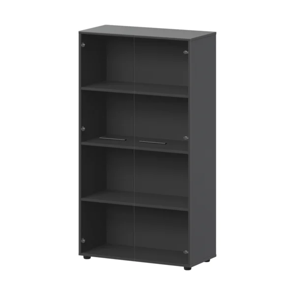 Шкаф высокий со стеклом Кортез (СМШ48S) 79.2 × 38 × 159.5 см