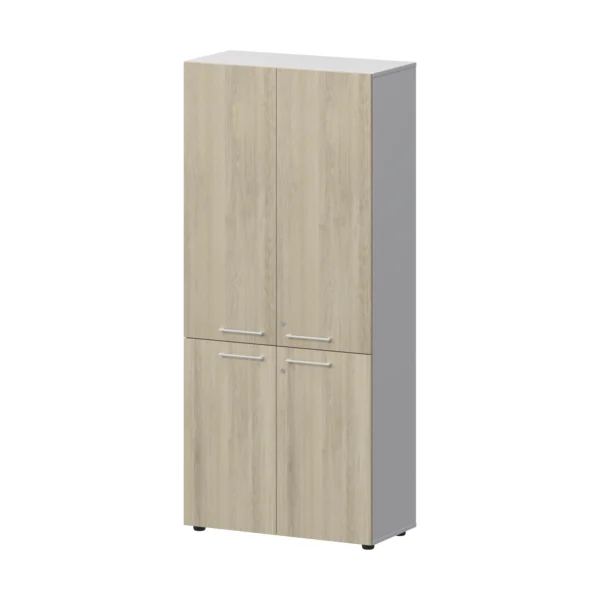 Шкаф высокий закрытый Кортез (СМШ58.28F.38V(Б)) 79.2 × 38 × 199 см