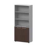 Шкаф высокий закрытый с стеклом Кортез (СМШ58.28F.38SМ(Б)) 79.2 × 38 × 199 см