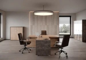 Стол письменный с асимметричными опорами Солид Б (Solid B) 180 × 88 × 75 см — арт. SOB39110623
